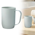 thumbnail image 2 of Toothbrush Cup, Reusable Plastic Bathroom Cup, Unbreakable Toothbrush Cup, Plastic Mouthwash Cup Toothbrush Holder, Portable Toothbrush Mug With Handle, Toothbrush Storage Tumbler for Travel Hotel, 2 of 9
