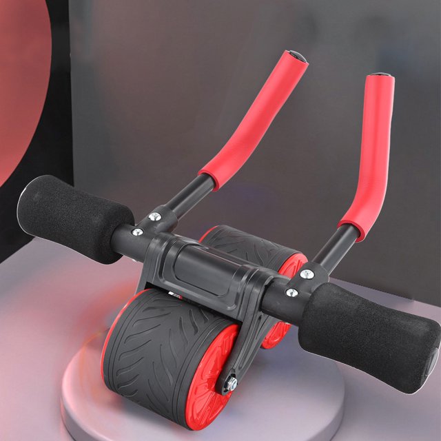 Rodillo De Ejercicio Abdominal 2 en 1 máquina de ejercicio abdominal soporte de codo de rebote automático para oficina de gimnasio