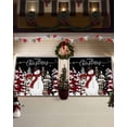 thumbnail image 3 of Garage Door Banner Cover 6 x 13 ft, Merry Christmas Snowman Xmas Tree Black Background Christmas Garage Door Decorations Holiday Christmas Backdrop Decor for Winter New Year Xmas Party, 3 of 6
