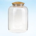 thumbnail image 3 of Bocal à Bonbons avec Couvercle en Bambou 1150ml, Récipient en Borosilicate Transparent pour Aliments, 3 of 8
