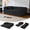 Black, variant on 79” Compressed Sofa, 6-in-1 Convertible Sofa Bed, Corduroy Compression Boneless Couch in a Box, Comfy Modular Foldable Floor Sleeper Sofa for Bedroom, Living Room (Dark Gray)