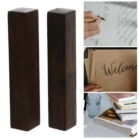 LEORX 2Pack Dark Red Rectangular Paperweights for Calligraphy Practice Holding Down Paper Office Use