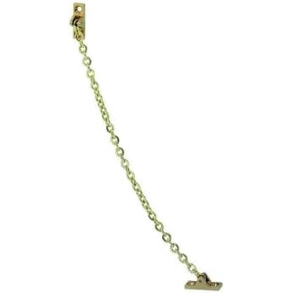 Decorative Door Chain, Used as Door Restraint, Polished Brass