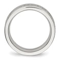 thumbnail image 3 of Stainless Steel Brushed and Polished CZ Ring, 3 of 8