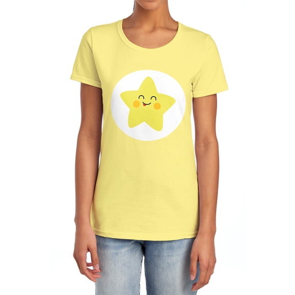 Care Bears: Unlock the Magic Laugh A Lot Bear Belly Women's T Shirt, Banana, 2X-Large