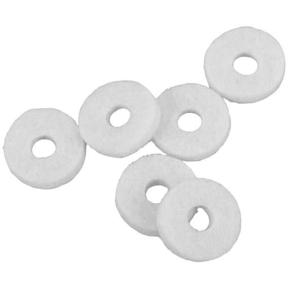 LOLIPPYY 6Pcs Felt Washer for Euphonium Use Professional Repair Technicians Beige