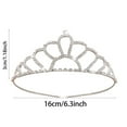 thumbnail image 2 of Shimmering Rhinestone Bridal Headband for Wedding Graduation Birthday Party Celebrations and Special Events, 2 of 5