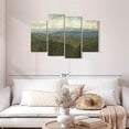 thumbnail image 2 of Elephant Stock Blue Ridge View I Wall Art - Horizontal Multi Panel Canvas - Living Room Wall Decor - Abstract Multi Panel - Green And Blue Decor By Megan Meagher - 43" x 27", 2 of 8