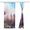 thumbnail image 4 of Durable Castle Window Curtain Bathroom Shower Curtain Door Screen For Toliet, Kitchen, 4 of 7