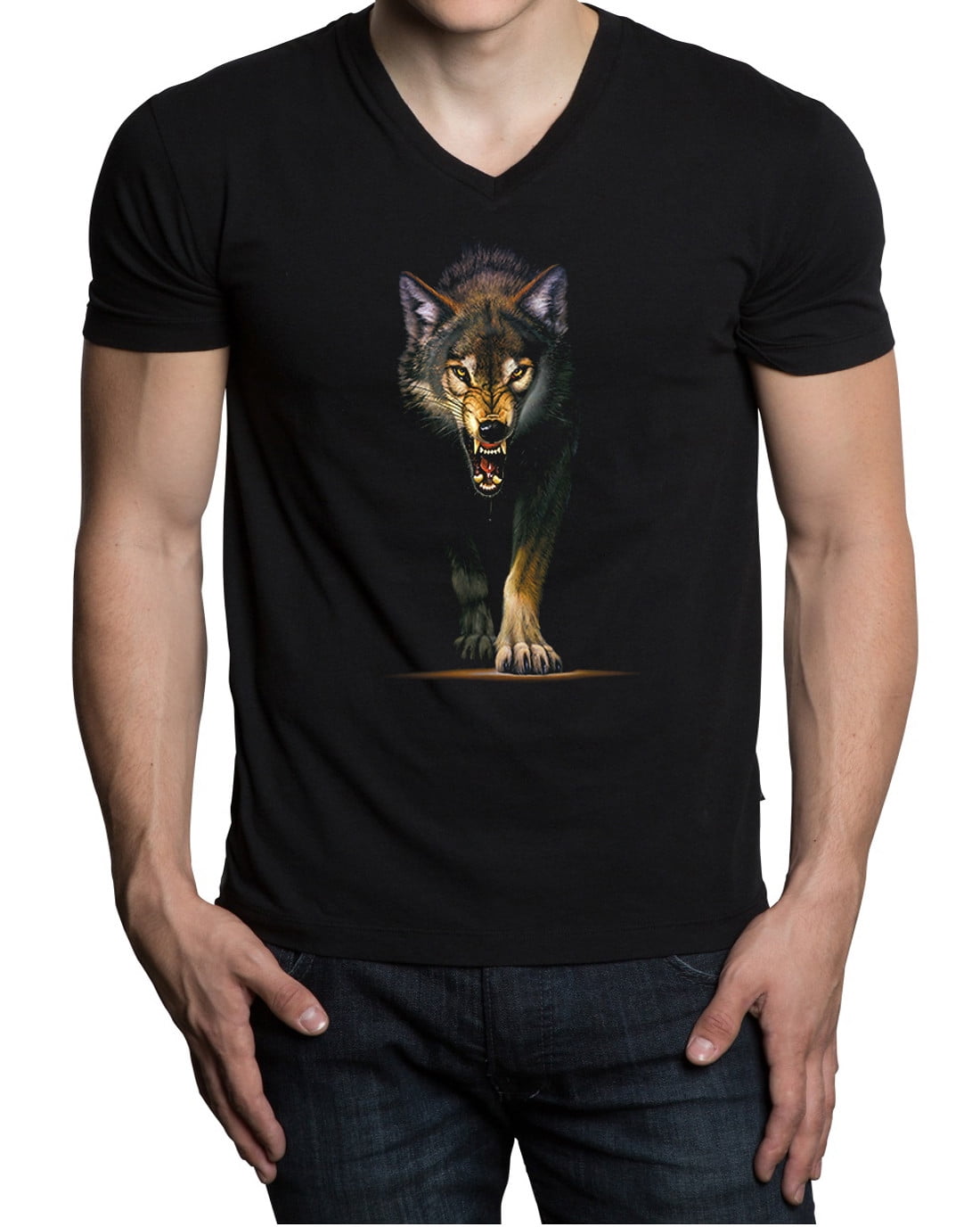Wolf T-shirt Outdoors Quebec Graphic Shirt Canada Animal Print Nature Shirt The Mandala Wolf Shirt for Men & Women Wolf Art