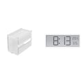 thumbnail image 1 of Dispensador de papel higiénico moderno de acrílico para pared con pantalla digital grande, indicador de temperatura y humedad, ideal para oficina, dor, 1 of 8