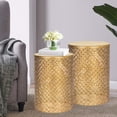 thumbnail image 4 of Joveco Pack of 2 Metal Accent Table,Decorative Round End Tables Nightstands, Outdoor Coffee Side Tables for Living Room Bedroom Office, 4 of 8