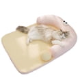 thumbnail image 4 of Lit pour Chat Printemps et Été Grands Yeux Tapis d'Appoint Mignon Lit pour Animaux Cool, 4 of 7