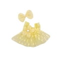 thumbnail image 1 of Conjunto de dos piezas con falda con tirantes y lazo, diseñado específicamente para muñecas, que te ofrece inspiración ilimitada para combinar., 1 of 4
