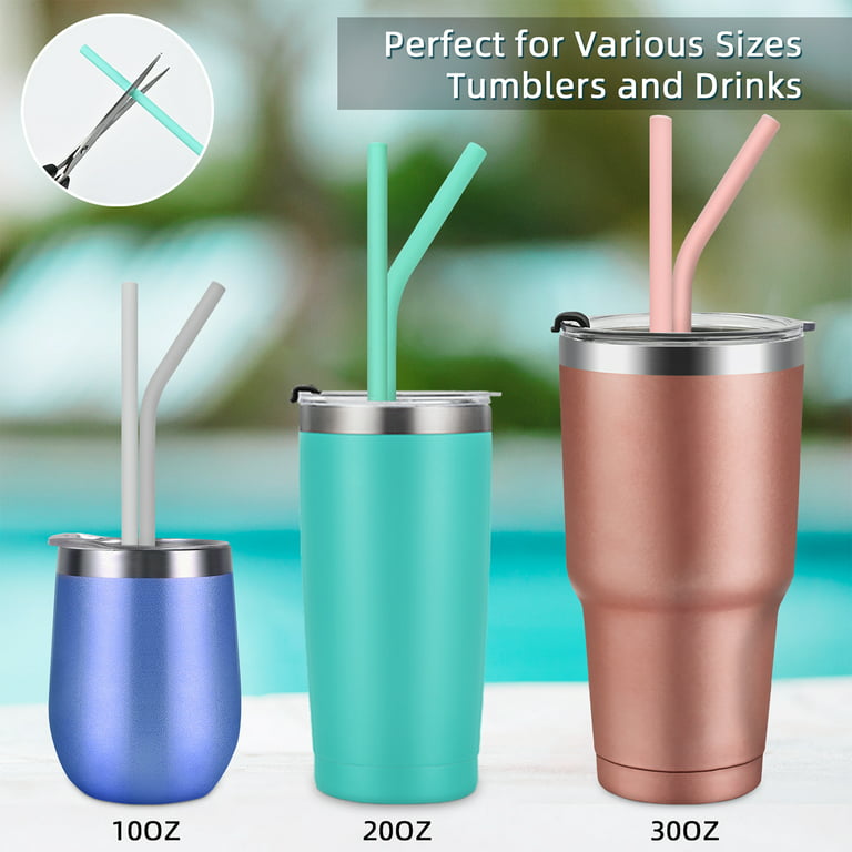 Reusable Silicone Straw - Extra Long, 4 Pack – Natural Resources