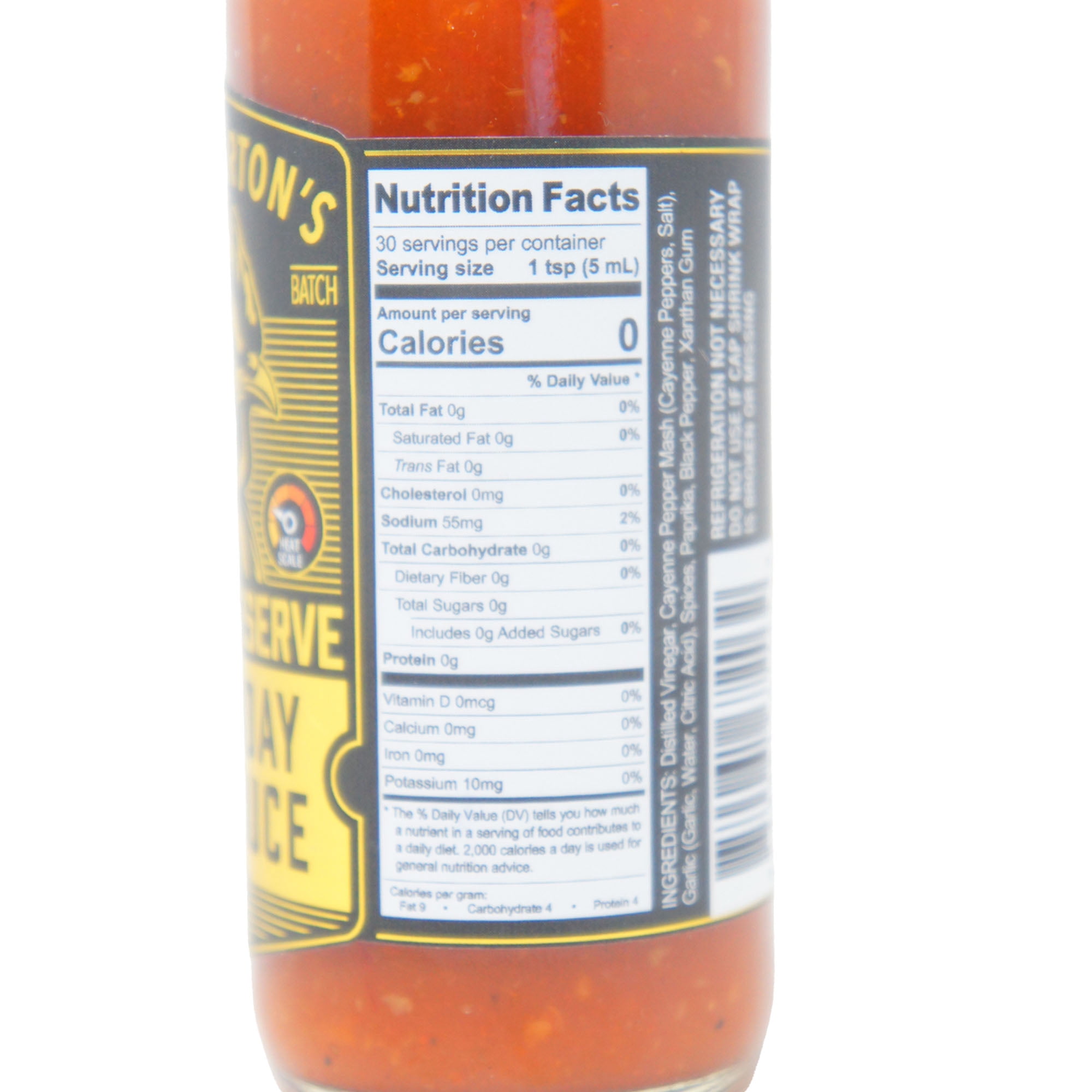 (4 pack) Bear & Burton's Everyday Hot Sauce 5oz Gluten Free All Natural Cayenne Peppers 67203