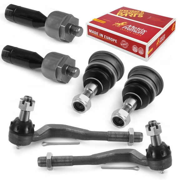Metrix Premium Chassis Parts - 6 PC Front Suspension Kit Fits 1998-2004 Toyota Tacoma RWD, 1995-2004 Toyota Tacoma 4WD, Replacement K90255, ES3545, ES3546, EV433, Made in Europe