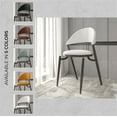 thumbnail image 5 of LeisureMod Venice Collection Modern Dining Chair In Black set of 4 in White, 5 of 12
