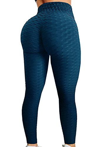 DCCDU Women's High Waist Textured Yoga 