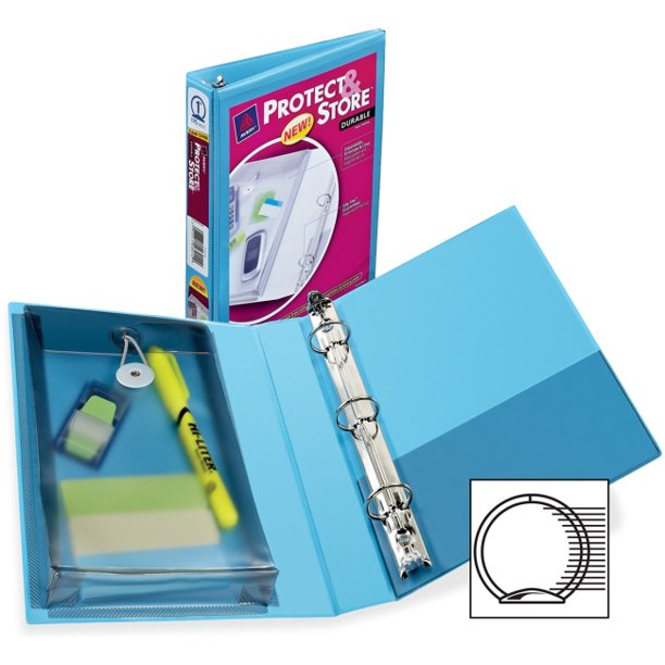 Avery Protect & Store 51/2" x 81/2" Mini Durable View Binders with