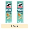 (2 pack) Pringles Harvest Blends Homestyle Ranch Potato Crisps Chips, Lunch Snacks, 5.5 oz