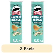 (2 pack) Pringles Harvest Blends Homestyle Ranch Potato Crisps Chips, Lunch Snacks, 5.5 oz