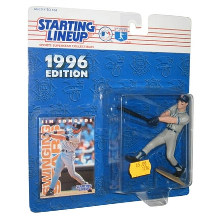 MLB Baseball Starting Lineup 1996 Jim Edmonds California Angels Figure w/ Trading