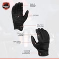 thumbnail image 2 of Daniel Smart Leather Gloves – Aniline Goat Leather Motorcycle Gloves with Knuckle Protection and Gel Palm, 2 of 6