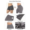 thumbnail image 6 of ValueVibe Womens Flare Yoga Pants with Pockets Bootcut Yoga Leggings High Waist Tummy Control Workout Pants, Gray 3XL, 6 of 8
