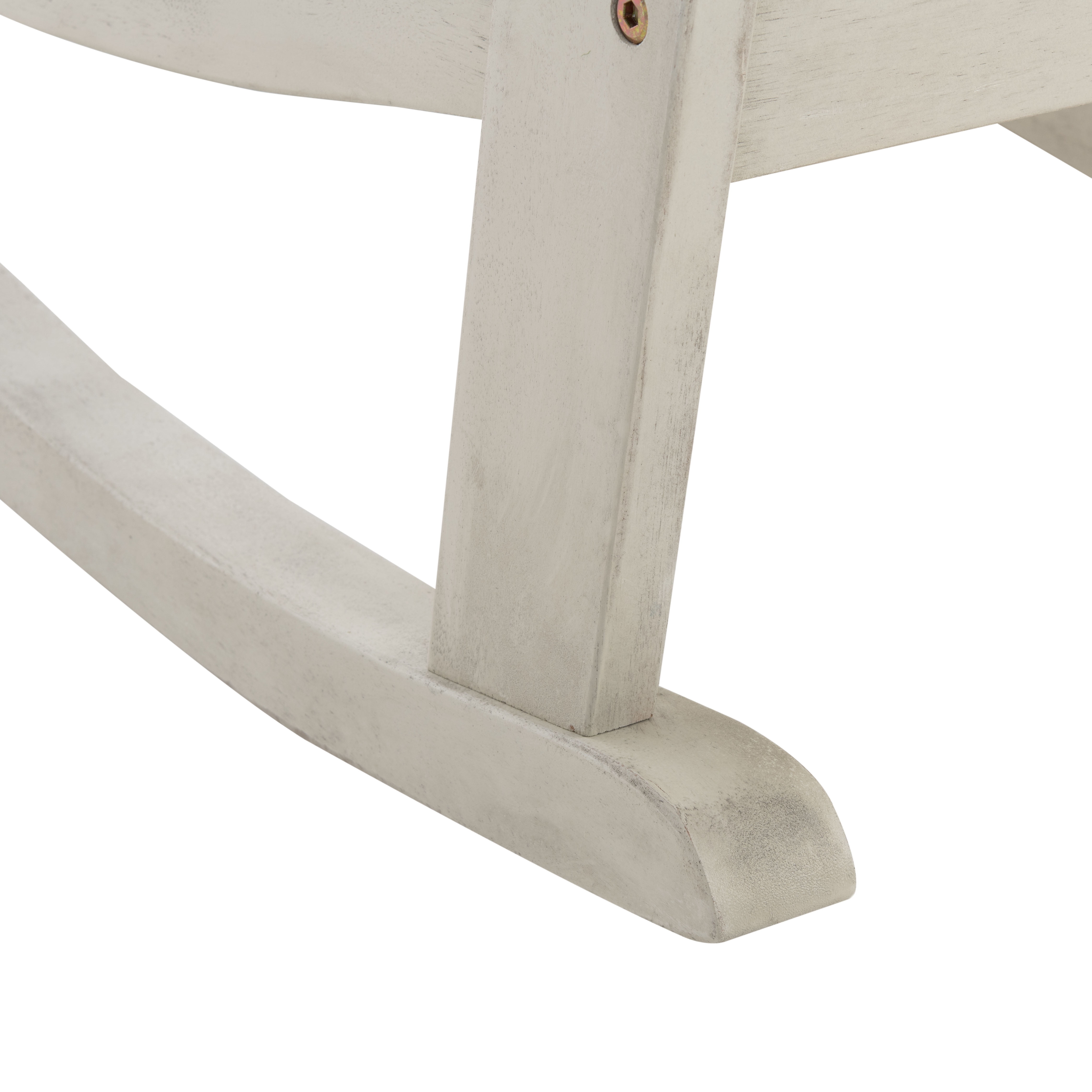 SAFAVIEH Outdoor Collection Brizio Adirondack Rocking Chair White