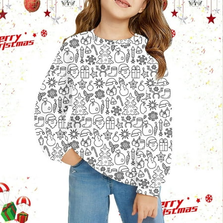HUITKMM Girls Graphic Letter Print Hooded Pullover Long Sleeve Casual Soft Sweatshirt Tops 2982