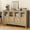Natural, variant on Cozy Home 2-Door Storage Cabinet with Adjustable Shelves, Modern Wood Credenza Buffet Sideboard Cabinet for Living Room, Bedroom, Dining Room, Entryway