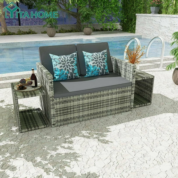 Yitahome 4x Patio Furniture Outdoor Sectional Cushion Couch Rattan Wicker Sofa Com - Yitahome 5 Piece Patio Furniture Sets Yitahome 4x Patio Furniture Outdoor Sectional Cushion Couch Rattan Wicker Sofa Com - Yitahome 5 Piece Patio Furniture Sets