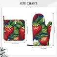 thumbnail image 4 of Disketp Strawberry2 Oven Mitts And Potholders Bbq Gloves-Oven Mitts And Pot Holders With Recycled Infill Silicone Non-Slip Cooking Gloves For Cooking Baking Grilling, 4 of 9