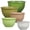 Green, variant on Plastic Mixing Bowls with Lids Set for Kitchen, 5 Set Nesting Bowls for Mixing, Baking, Prepping, Cooking and Serving Food, Mixing Bowls Dishwasher, Microwave Safe