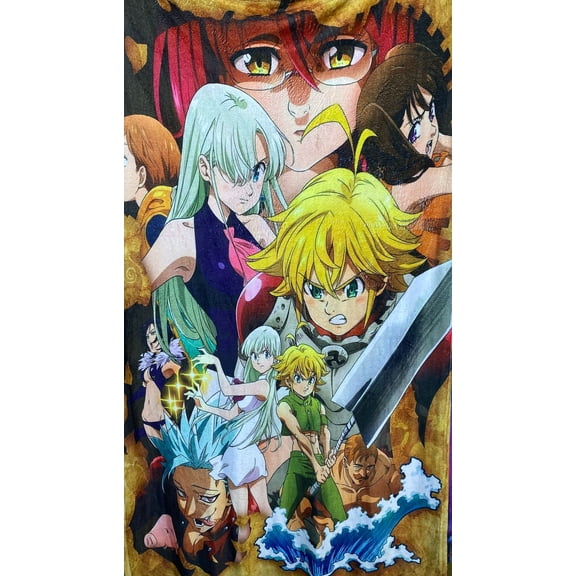 Exclusiva! Cobija Frazada Ultra Suave 7 Sins Pecados Anime