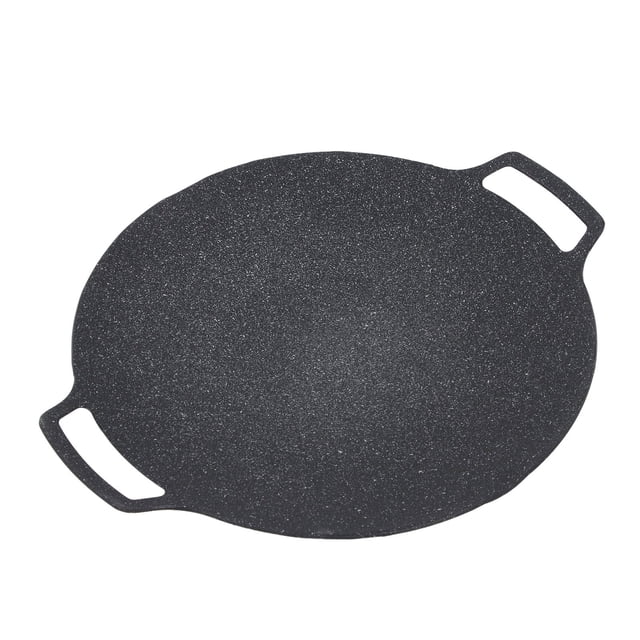 Parrilla Redonda, Olla De Barbacoa Multifuncional De aleación De Aluminio, Bandeja Redonda De Doble Con Recubrimiento Antiadherente Para Barbacoa De Picnic De Campamento