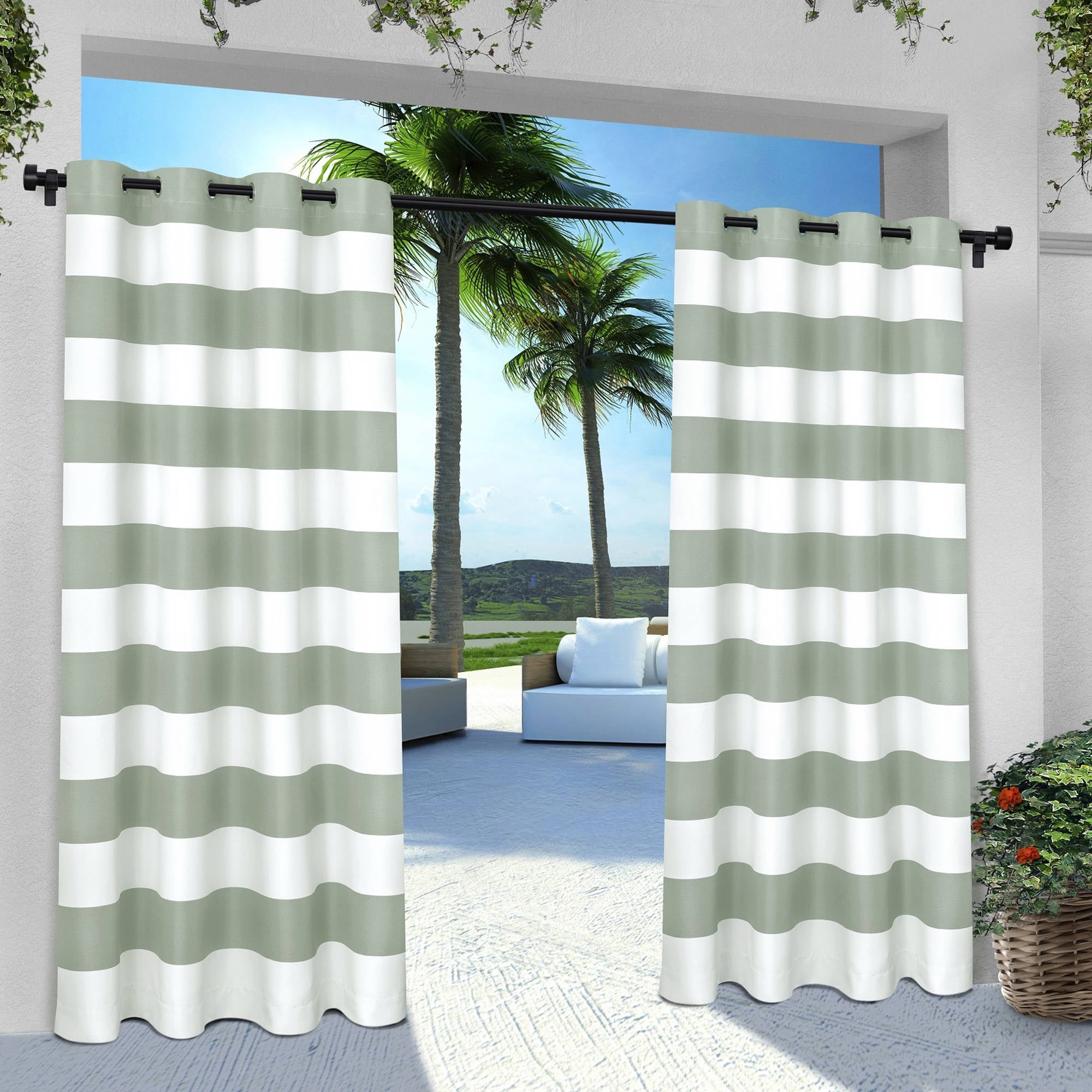 Exclusive Home Curtains 2 Pack Indoor Outdoor Stripe Cabana Grommet Top Curtain Panels Walmartcom Walmartcom Exclusive Home Curtains 2 Pack Indoor Outdoor Stripe Cabana Grommet Top Curtain Panels Walmartcom Walmartcom
