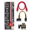 thumbnail image 2 of Kuymtek VER009S-Plus PCIE Riser 1X a 16X Cable USB3.0 Conector SATA de 6 pines (Rojo), 2 of 7