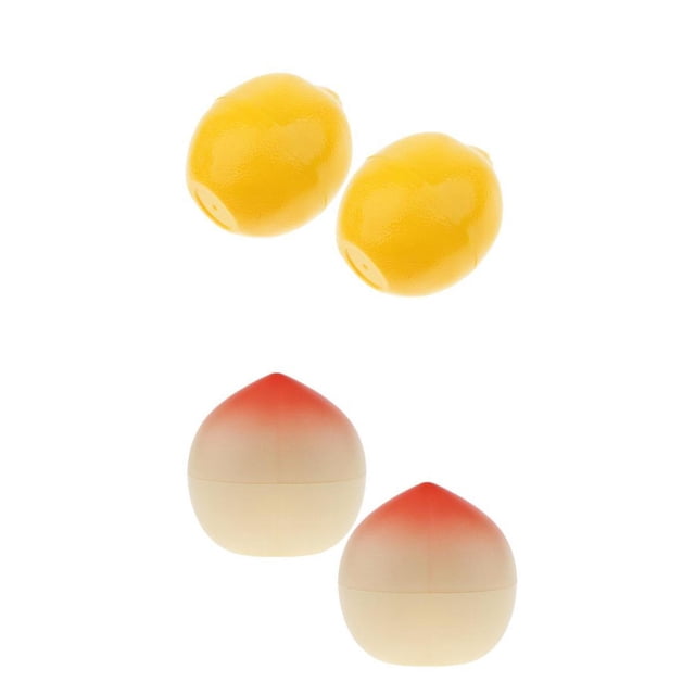 4x Frutas Tipo Envase Cosmético Maquilje Crema Tarro Sueros Y Melocotón Sunnimix Latas de cosméticos vacías