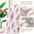 thumbnail image 5 of Yayeee 2 Pack Dining Chair Covers Stretch Parson Chairs Slipcovers Seat Protector, Pink Cartoon Ice Cream, 5 of 6