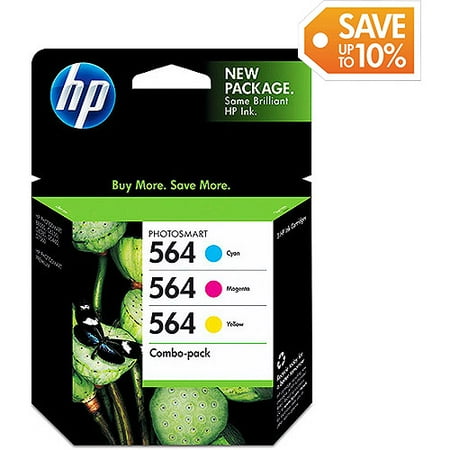 HP 564 3-pack Cyan/Magenta/Yellow Original Ink Cartridges