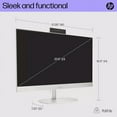 thumbnail image 2 of HP 24 inch All-in-One Desktop PC, FHD Display, Intel Core Ultra 5 125U, 8 GB RAM, 512 GB SSD, Intel Graphics, Windows 11 Home, 24-cr1070 (2024), 2 of 3