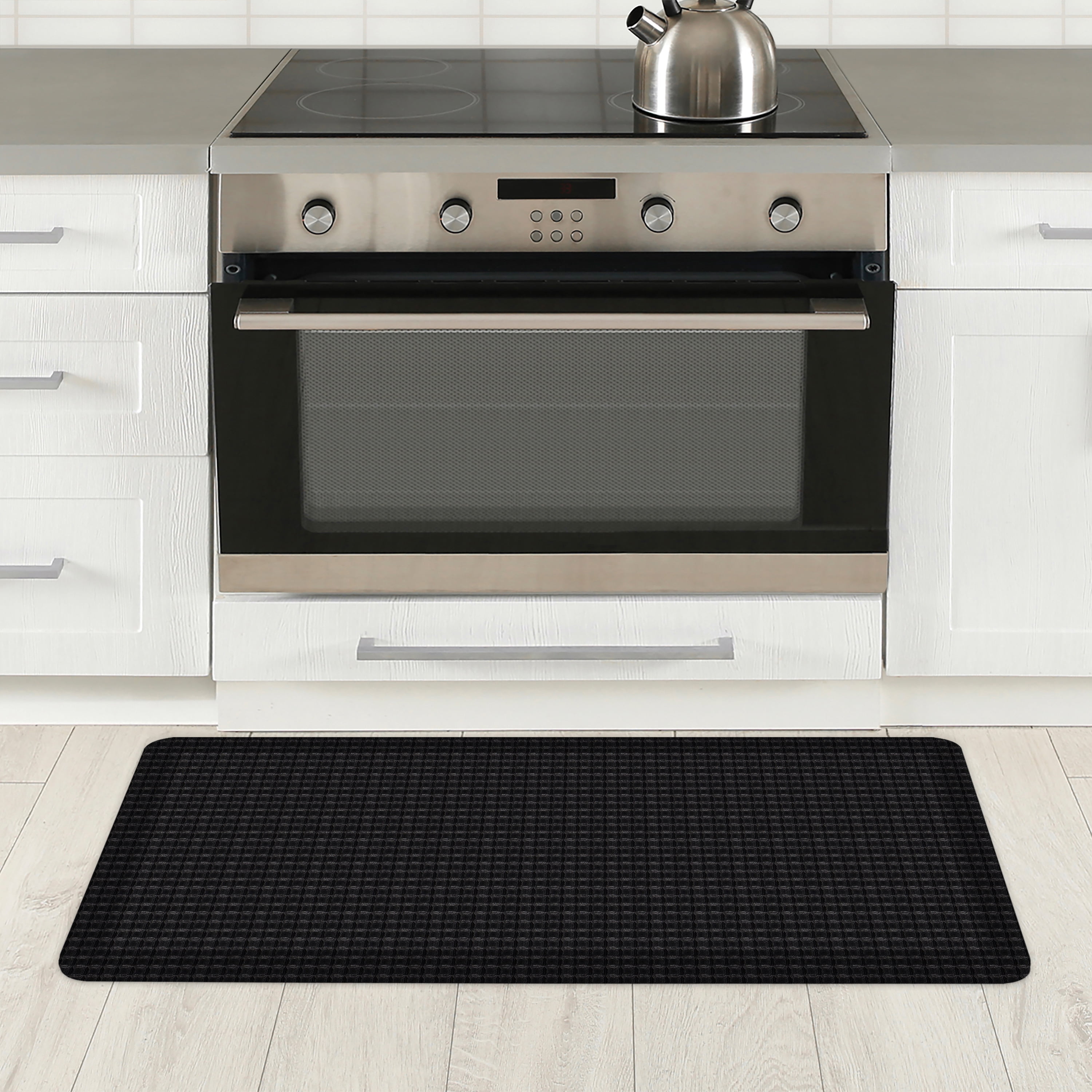 Better Homes & Gardens Gel Comfort Kayla Collection Rich Black 20" x 39" Anti-Fatigue Kitchen Mat