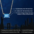 thumbnail image 2 of Gem Stone King 14K Yellow Gold Swiss Blue Topaz Pendant Necklace for Women | 0.70 Cttw | Gemstone November Birthstone | Octagon 6X4MM | With 18 inch Chain, 2 of 6