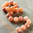 thumbnail image 2 of Bead Landing Peach Aventurine Silverite Faceted Round Beads, 8mm, 12 Pack, 2 of 3