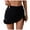 Black, variant on Zhden Swim Skirts for Women High Waisted Swim Skirt Bottoms Ruched Bathing Suit Skirts Split Swimsuit Bottom（Black,L）