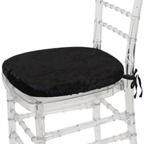 Your Chair Covers Stretch Fabric 10-Piece Solid Print Crushed Velvet Dining Chair Slipcovers, Black