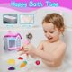 thumbnail image 2 of Juguetes de baño para niños de 3 a 4 años, máquina para hacer espuma de helado, juego de burbujas con forma de pastel, juguetes de baño para niñas y niños de 4 a 8 años., 2 of 5