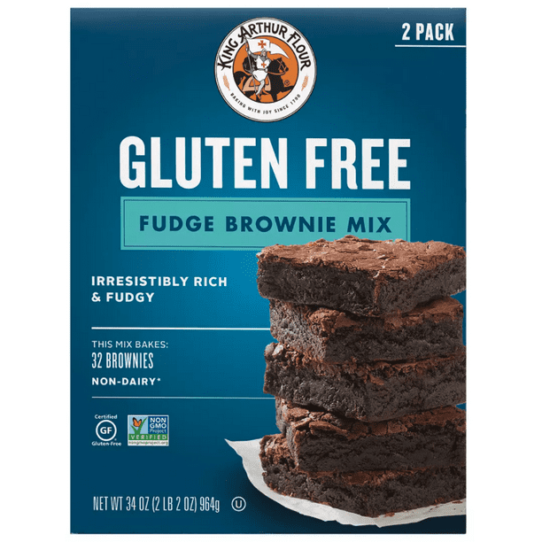 King Arthur Flour Gluten-Free Fudge Brownie Mix, 2 ct. - Walmart.com ...